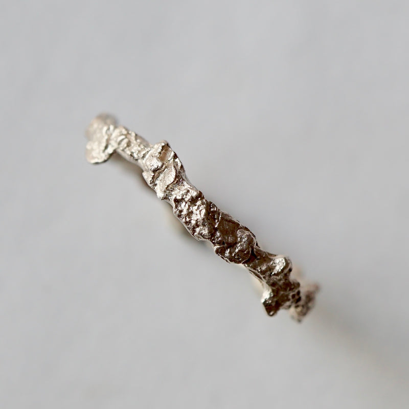 wada maki / Olive Bark Ring (Fragment) SV/K10YG