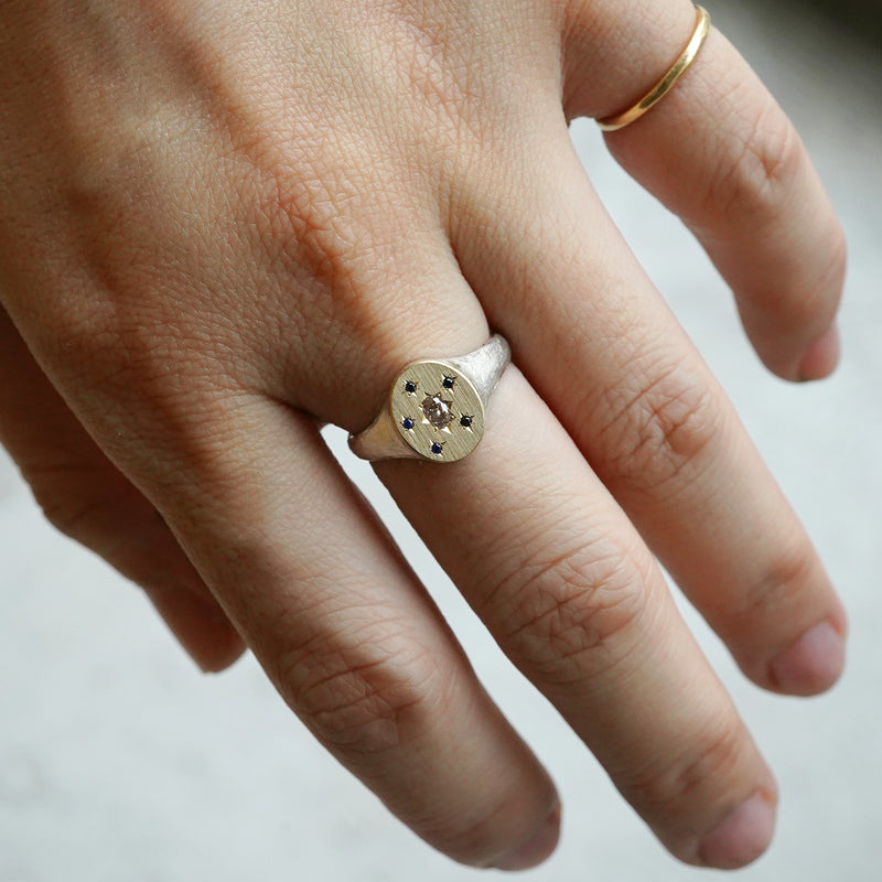 期間限定お値下げ！ＦＵＬＩＧＯＦＵＬＩＧＯＳＩＴＥＤ　シルバーリング Fuligoshed 栄 限定】GICLAT / Silver Collection K18YG/Silver x