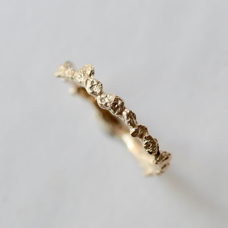 wada maki / Olive Bark Ring (Fragment) SV/K10YG