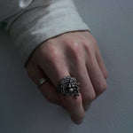 cocoon / Coral Leaf Ring Silver