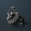 cocoon / Coral Leaf Ring Silver