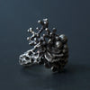 cocoon / Coral Leaf Ring Silver