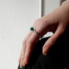 [Limited time only] hatsuyume / [custom-order 】ring SV bold Green Agate (r-sv-bld-grg-r)