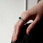 [Limited time only] hatsuyume / [custom-order 】ring SV bold Green Agate (r-sv-bld-grg-r)
