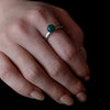 [Limited time only] hatsuyume / [custom-order 】ring SV bold Green Agate (r-sv-bld-grg-r)
