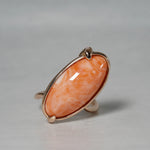 【-12/28限定】SUI by PROOF OF GUILD / One of a kind Ring Oval Coral