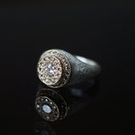 GERMEDEUR / Knight of the Round Pinky Ring Brown Diamond K18YG×SV #4