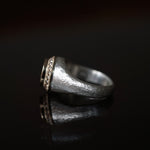 GERMEDEUR / Knight of the Round Pinky Ring Brown Diamond K18YG×SV #4