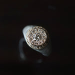 GERMEDEUR / Knight of the Round Pinky Ring Brown Diamond K18YG×SV #4