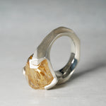 【-12/28限定】SUI by PROOF OF GUILD / One of a kind Ring Rough stream Rutile Quartz