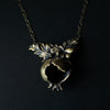 cocoon / pomegranate necklace L