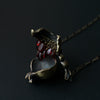 cocoon / pomegranate necklace L