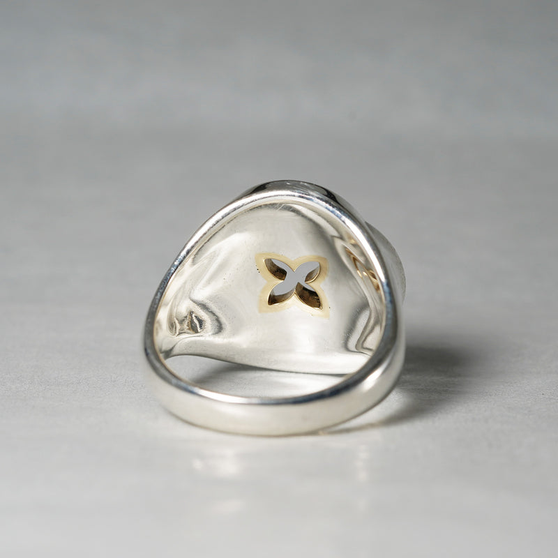 GIFTED/ CROSSED IMPLOSION RING YGSV