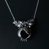 cocoon / pomegranate necklace L