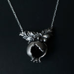 cocoon / pomegranate necklace L