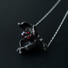 cocoon / pomegranate necklace L