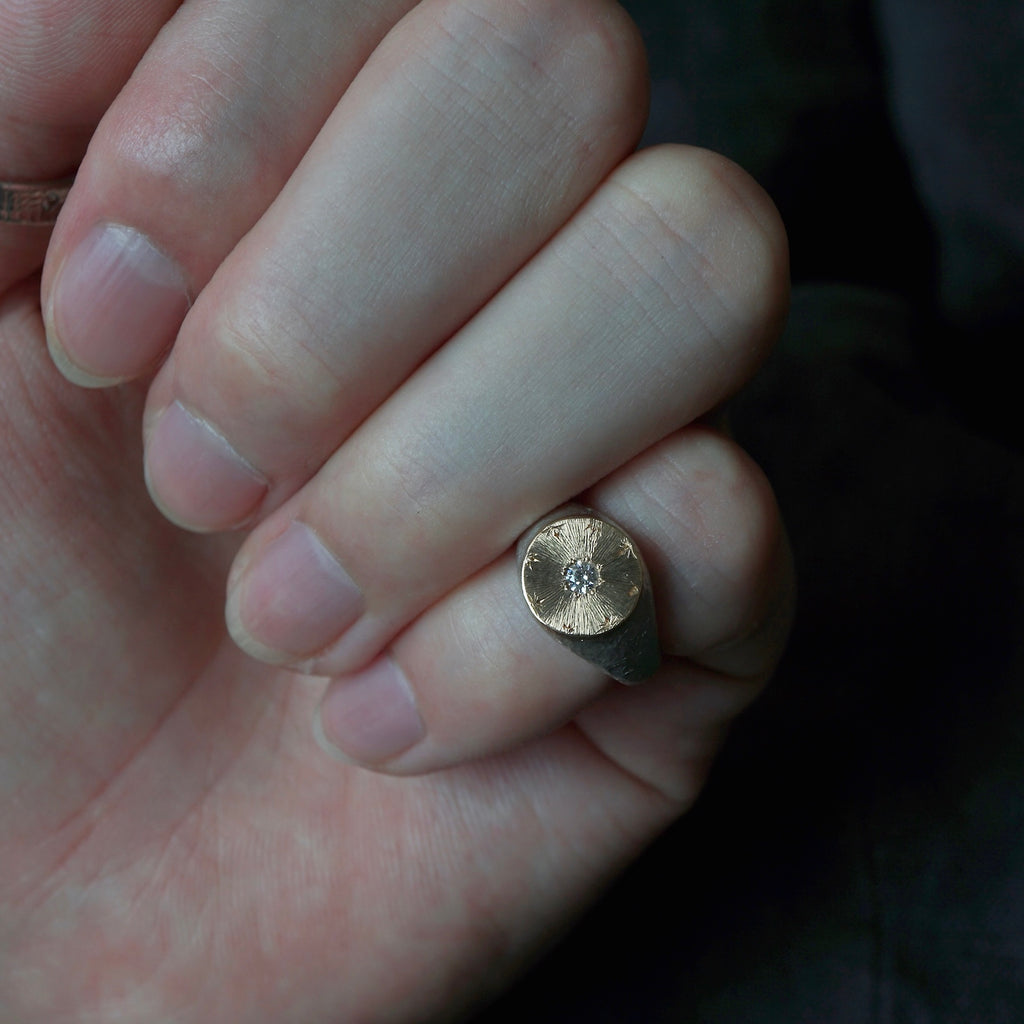 GERMEDEUR / Aegis "Garden" Signet Pinky Ring