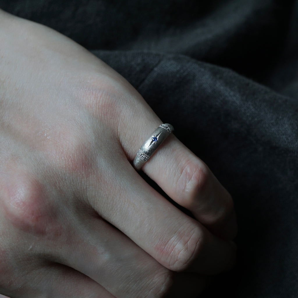 GERMEDEUR / Two Tone Precious Ring Cobalt Spinel