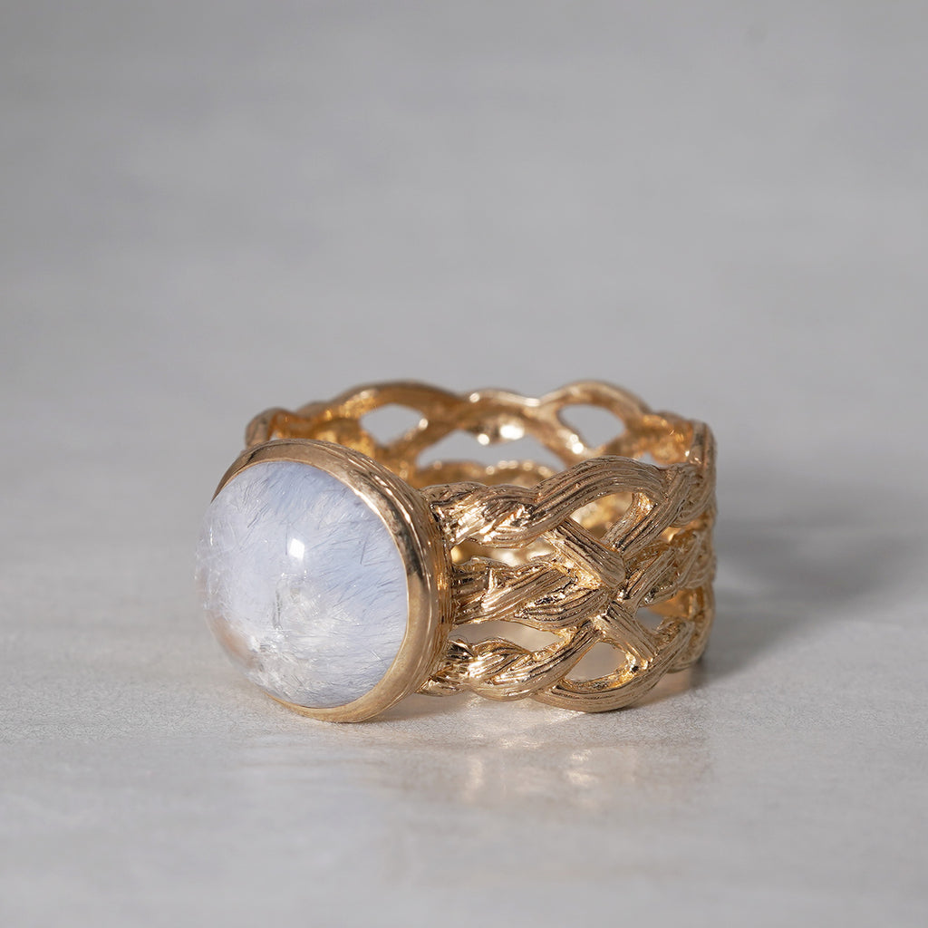 MOEMI SUGIMURA / Intrusive Dumortierite Inquots Ring 2024-ARAN-FG7