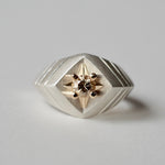 GERMEDEUR / Airrial Garden Ring Brown Zircon