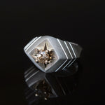 GERMEDEUR / Airrial Garden Ring Brown Zircon