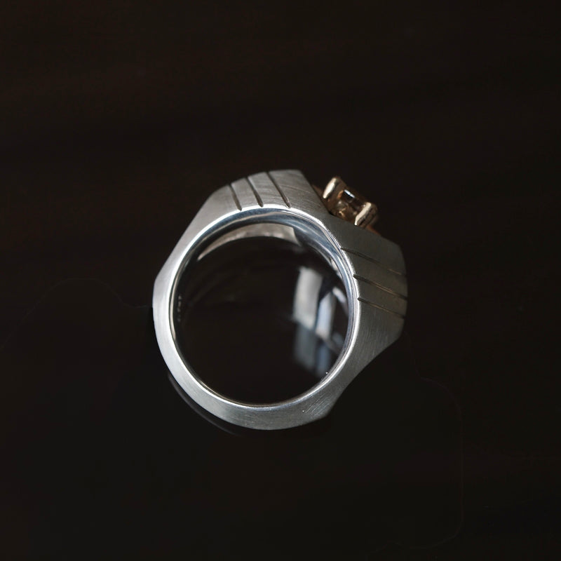 GERMEDEUR / Airrial Garden Ring Brown Zircon