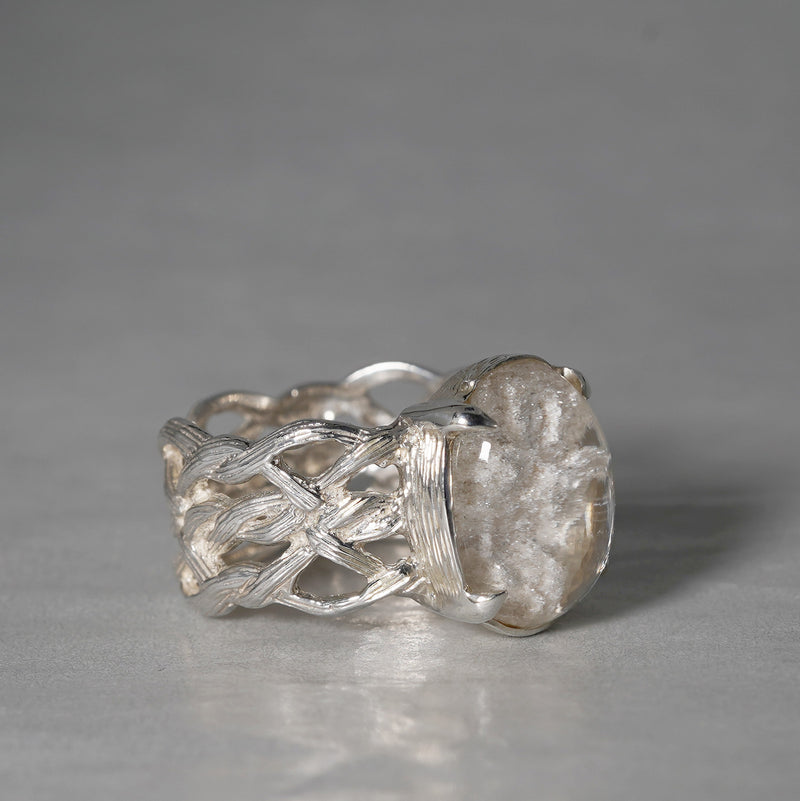 MOEMI SUGIMURA / White Garden Quartz Ring 2024-ARAN-FG2