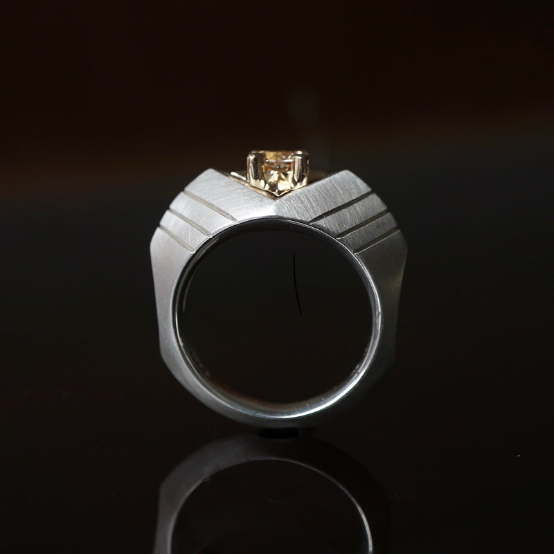 GERMEDEUR / Airrial Garden Ring Brown Zircon