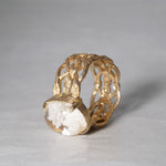 MOEMI SUGIMURA / White Garden Quartz Ring 2024-ARAN-FG1