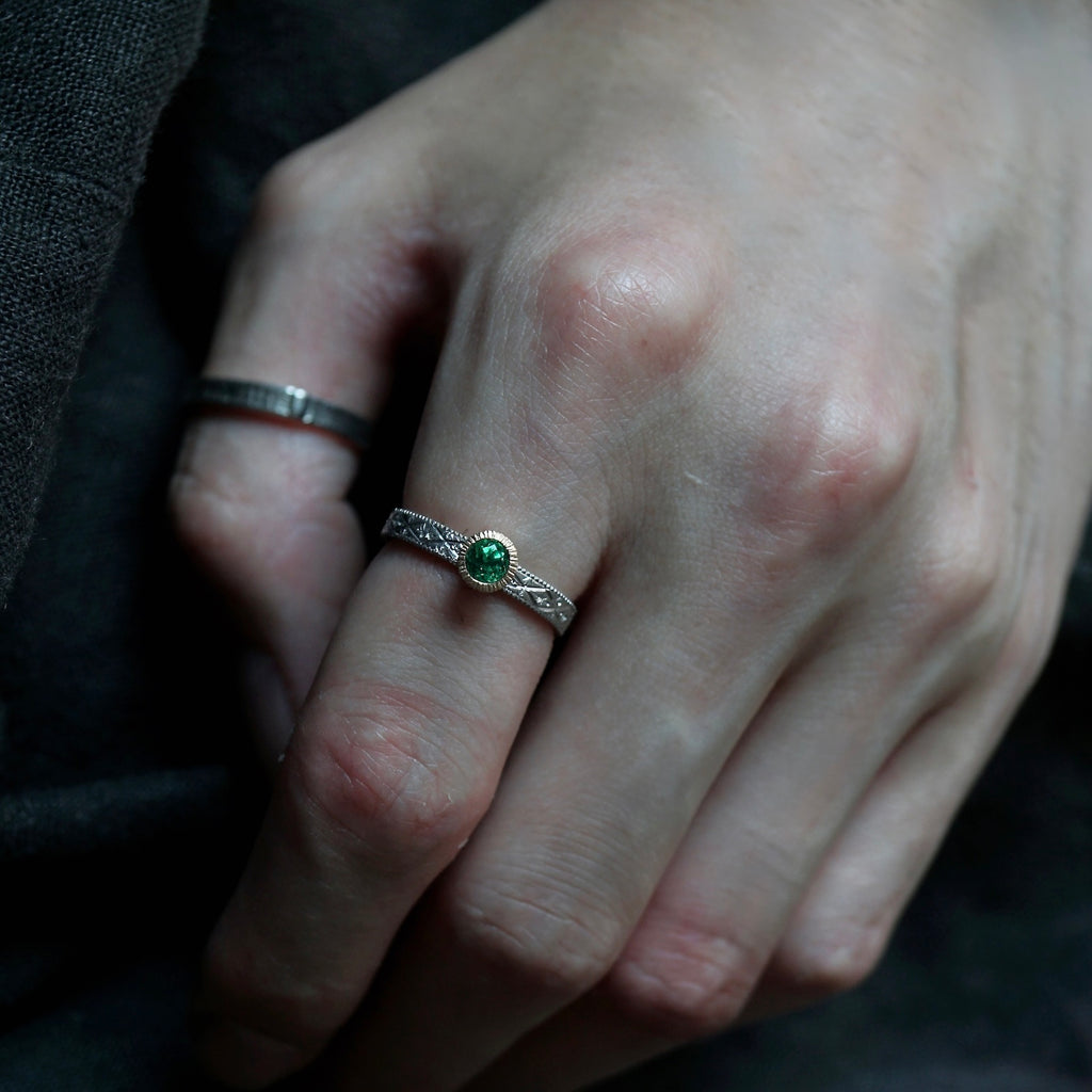 GERMEDEUR / Cronus Ring Emerald
