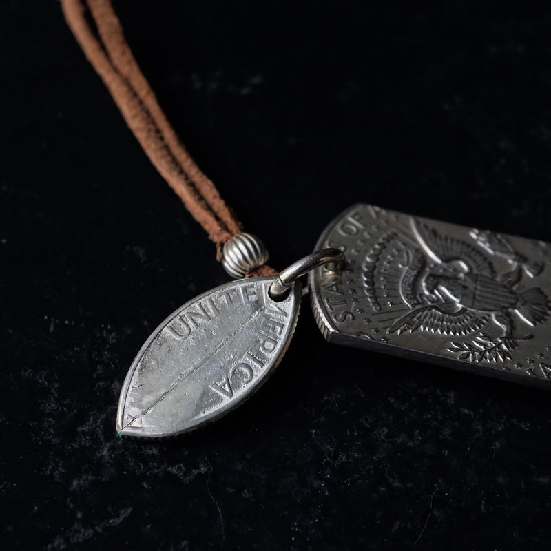 BIG TREE / Half Dollar Coin Pendant ブラックスターサファイア