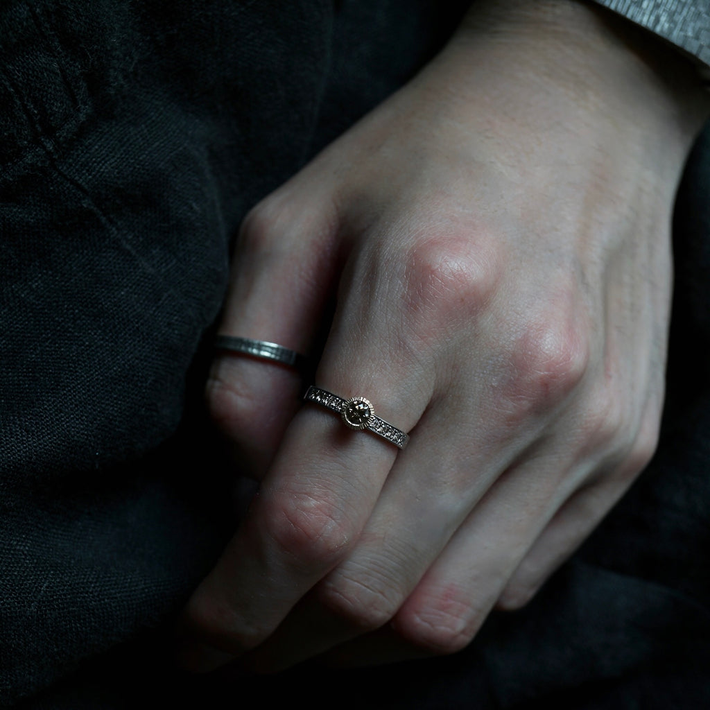 GERMEDEUR / Cronus Ring Brown Diamond