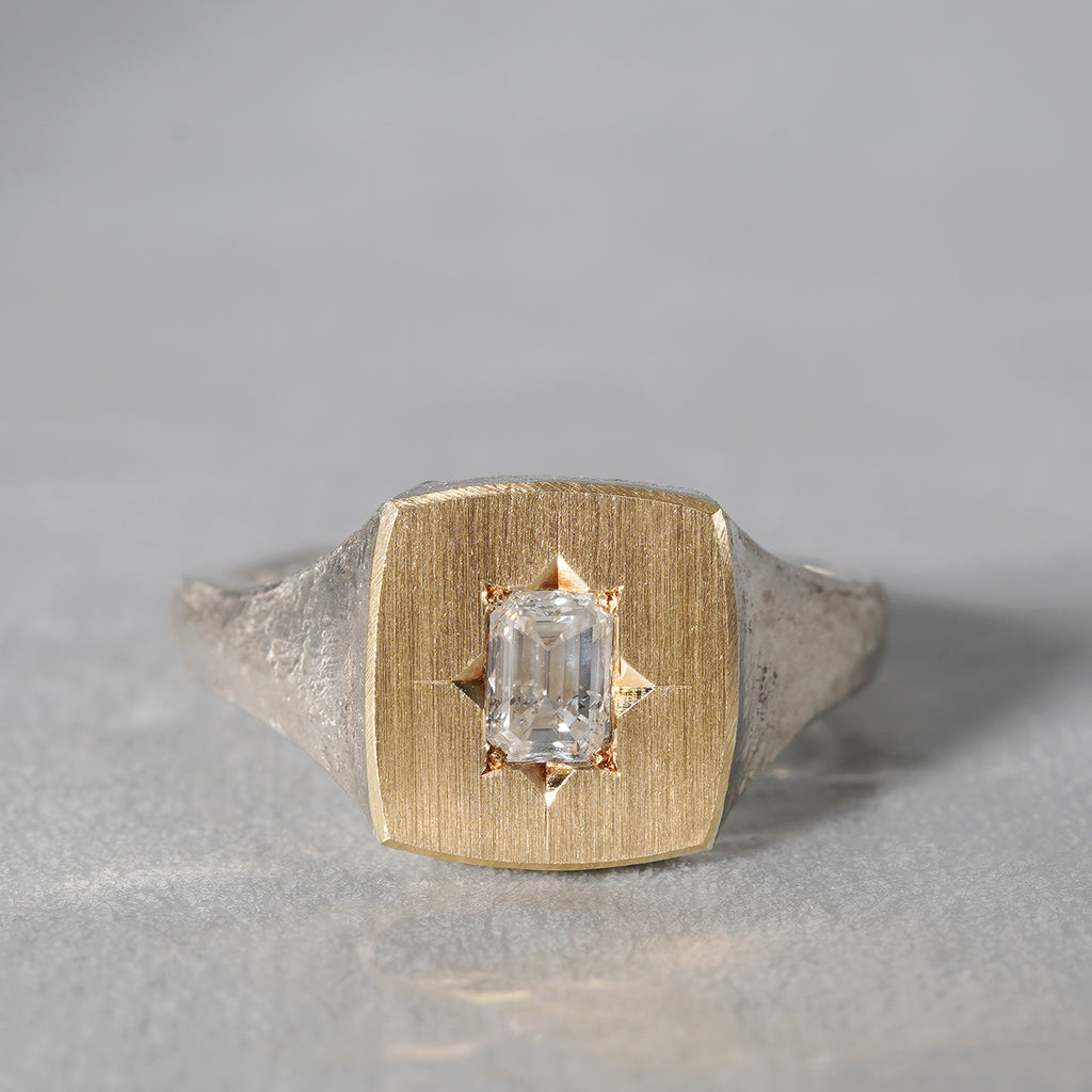 7/20限定】GICLAT / Silver Collection K18YG/silver x Diamond GLR784