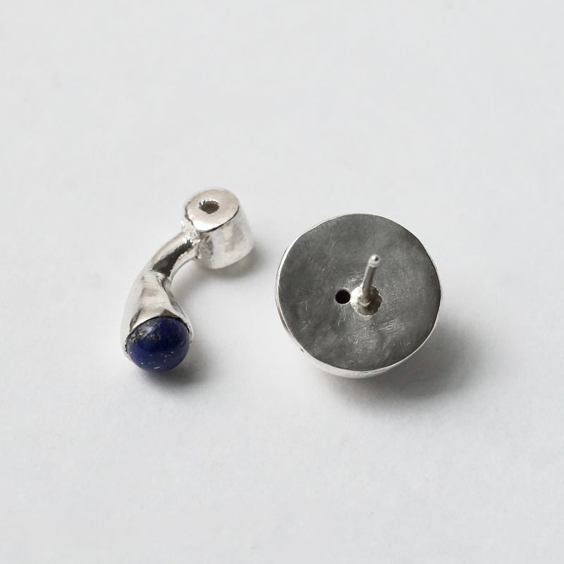 sussus. / LAPIS SILVER SINGLE EARRING（A6120） – Fuligo / Fuligoshed