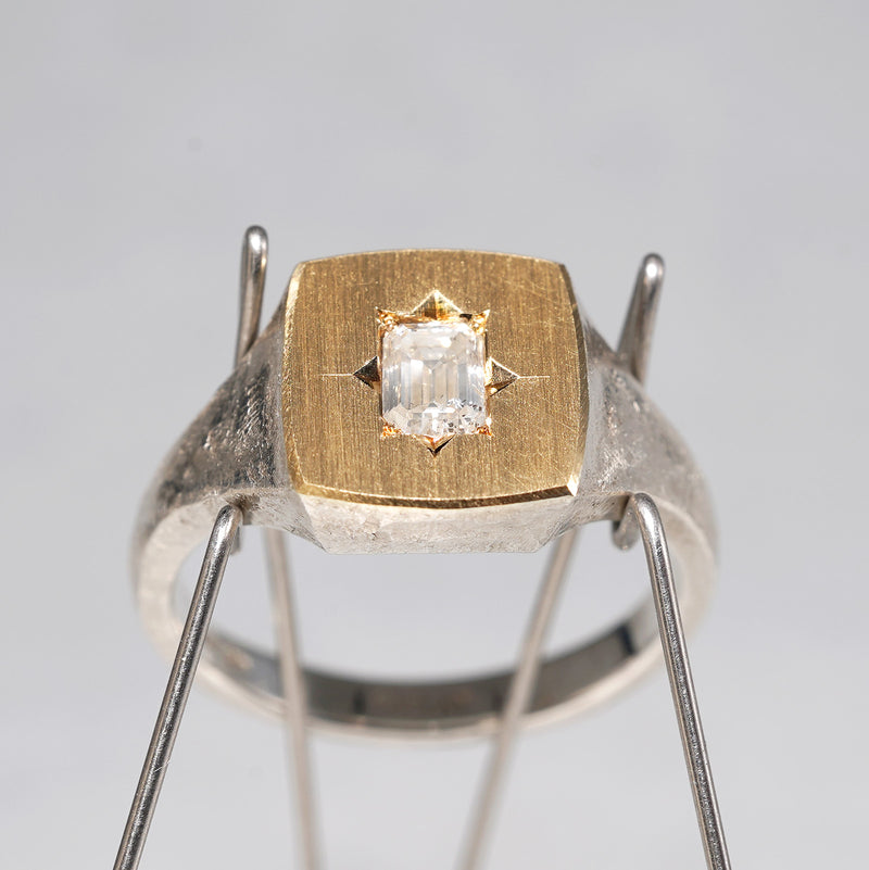 7/20限定】GICLAT / Silver Collection K18YG/silver x Diamond GLR784