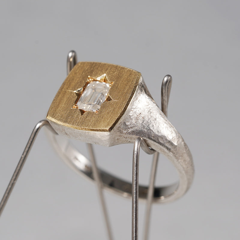 7/20限定】GICLAT / Silver Collection K18YG/silver x Diamond GLR784