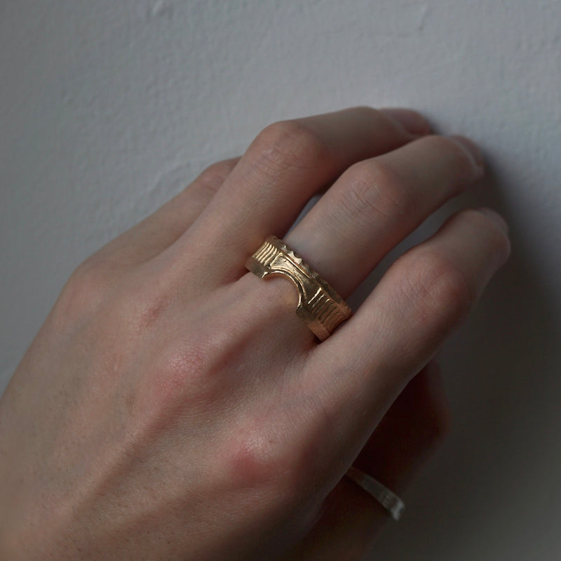 GERMEDEUR / Babel Column Ring K18GP
