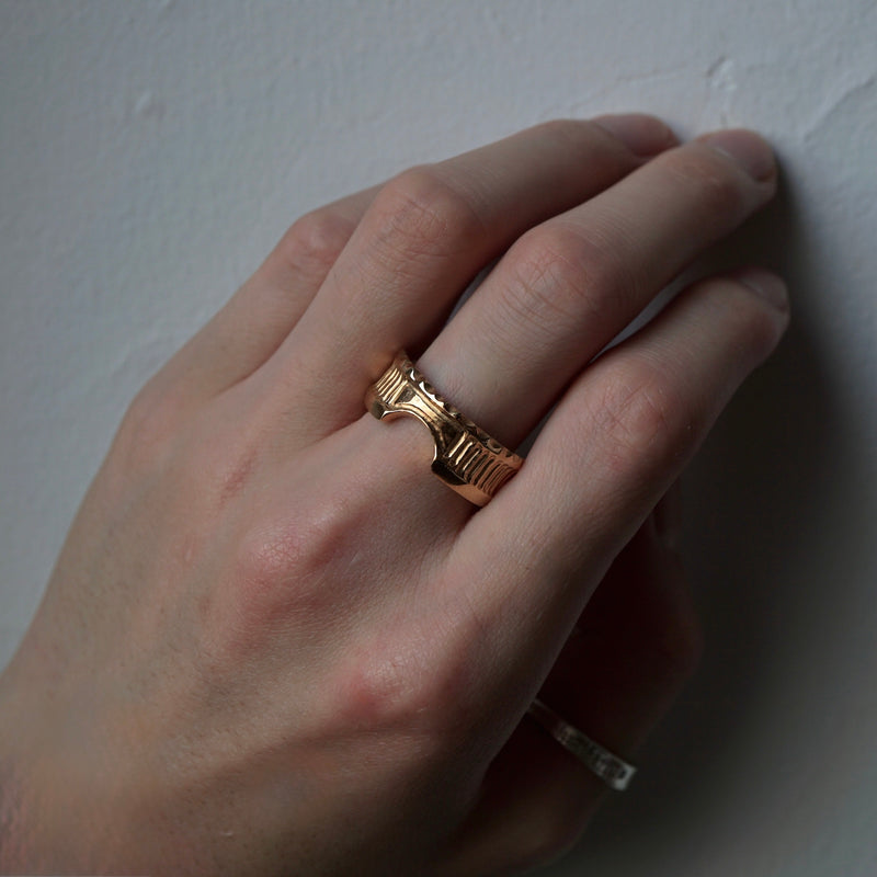 GERMEDEUR / Babel Column Ring K18GP