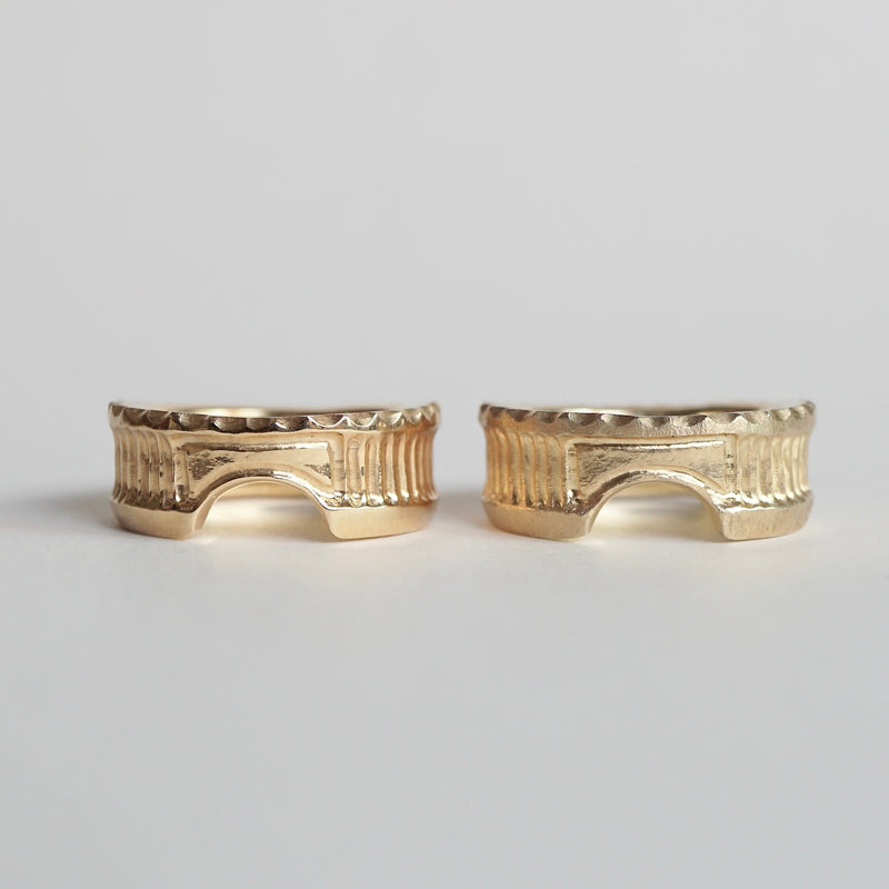 GERMEDEUR / Babel Column Ring K18GP