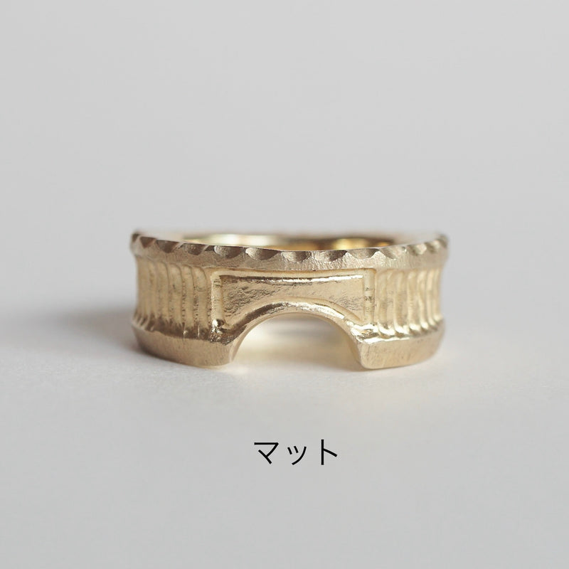 GERMEDEUR / Babel Column Ring K18GP