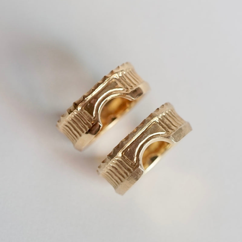 GERMEDEUR / Babel Column Ring K18GP