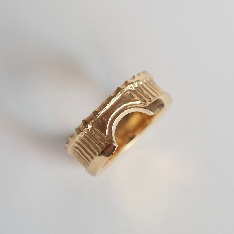 GERMEDEUR / Babel Column Ring K18GP
