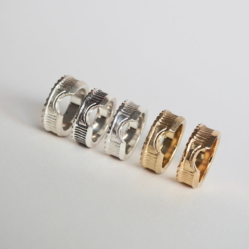 GERMEDEUR / Babel Column Ring K18GP