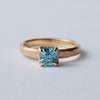 GERMEDEUR / Asscher Blue Zircon Ring