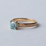 GERMEDEUR / Asscher Blue Zircon Ring