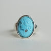 HIYU HAMASAKI / Turquoise Cameo Ring #10
