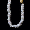 [-1/26 limited] Boron / Freshwater Pearl K18 Necklace 23N-04