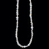 [-1/26 limited] Boron / Black Rutile in Quartz, Freshwater Pearl K18 Necklace 23N-11