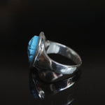 HIYU HAMASAKI / Turquoise Cameo Ring #10