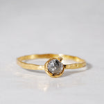 【-1/26限定】boron / Salt and Pepper Diamond K18 Ring 24R-07